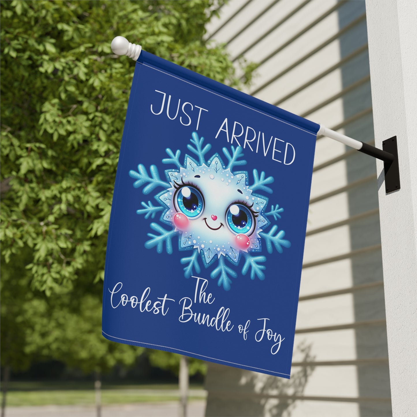 Garden Flag - Baby - Just Arrived...The Coolest Bundle of Joy (01a)