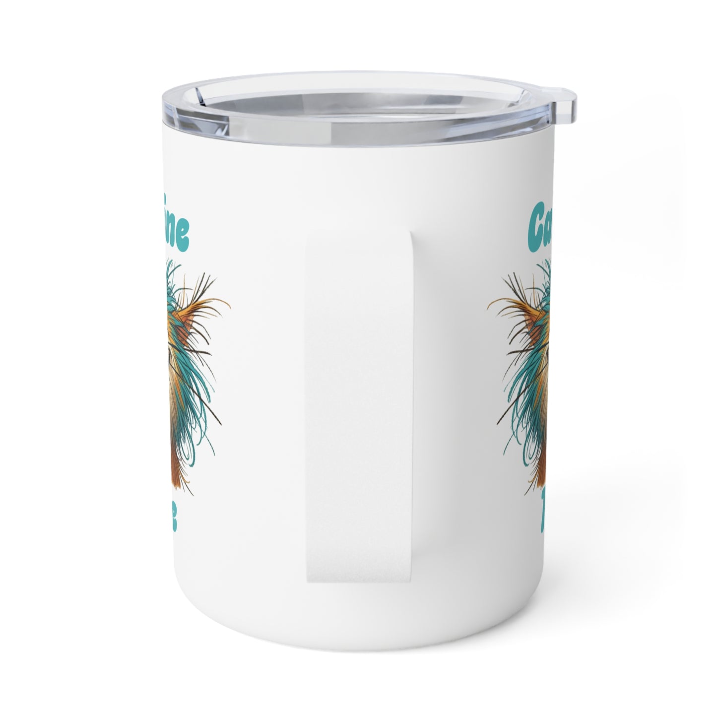 Insulated Coffee Mug - Caffeine Time with cat (3)