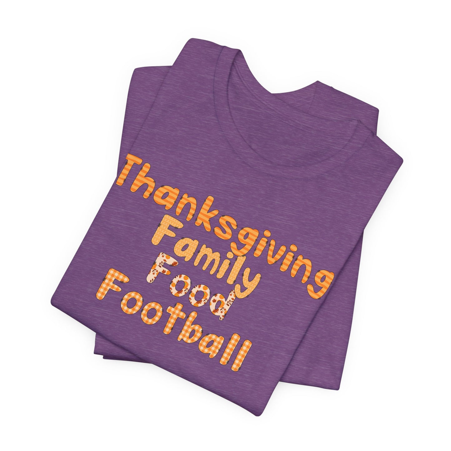 T-shirt - Thanksgiving - Family Food Football (01a)