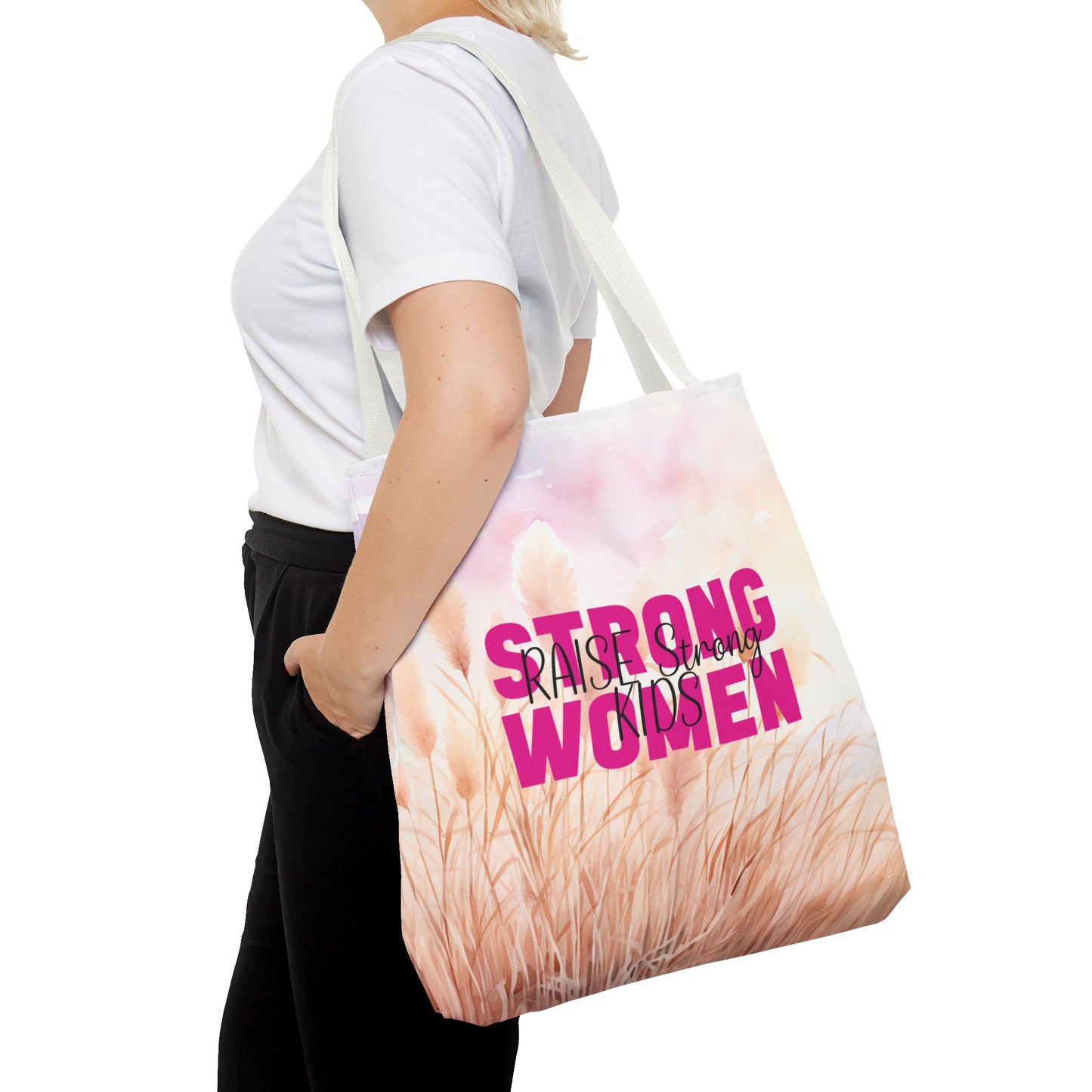 Tote Bag - Mom - Strong Women Raise Strong Kids (1)