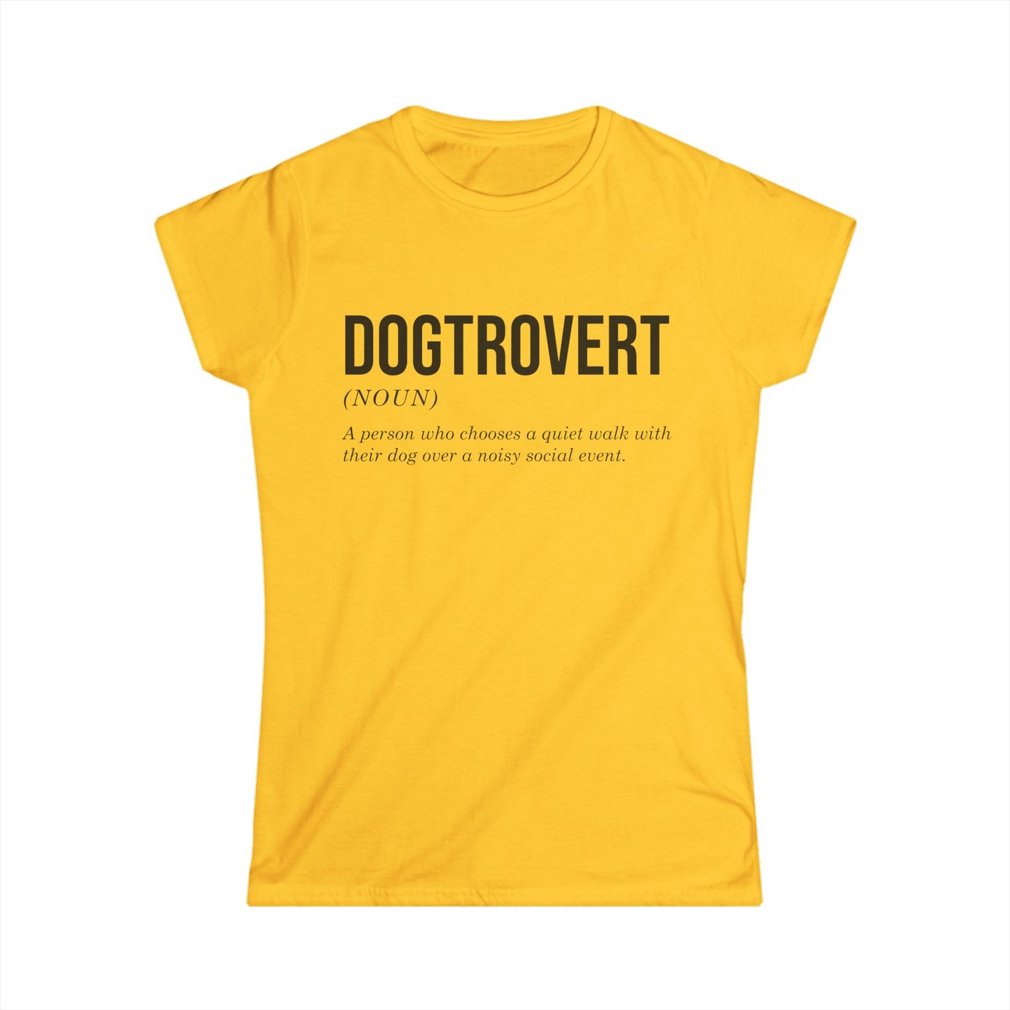 Female T-Shirt - Animal Lover - Dogtrovert (1a)