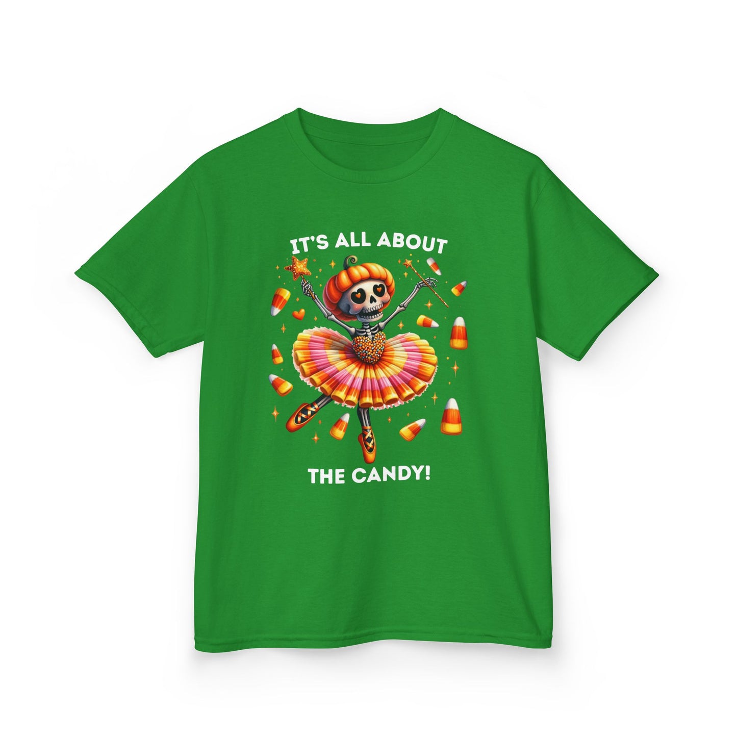 Child Tee - Halloween / Ballet Skeleton - It's all about the Candy! (02a)