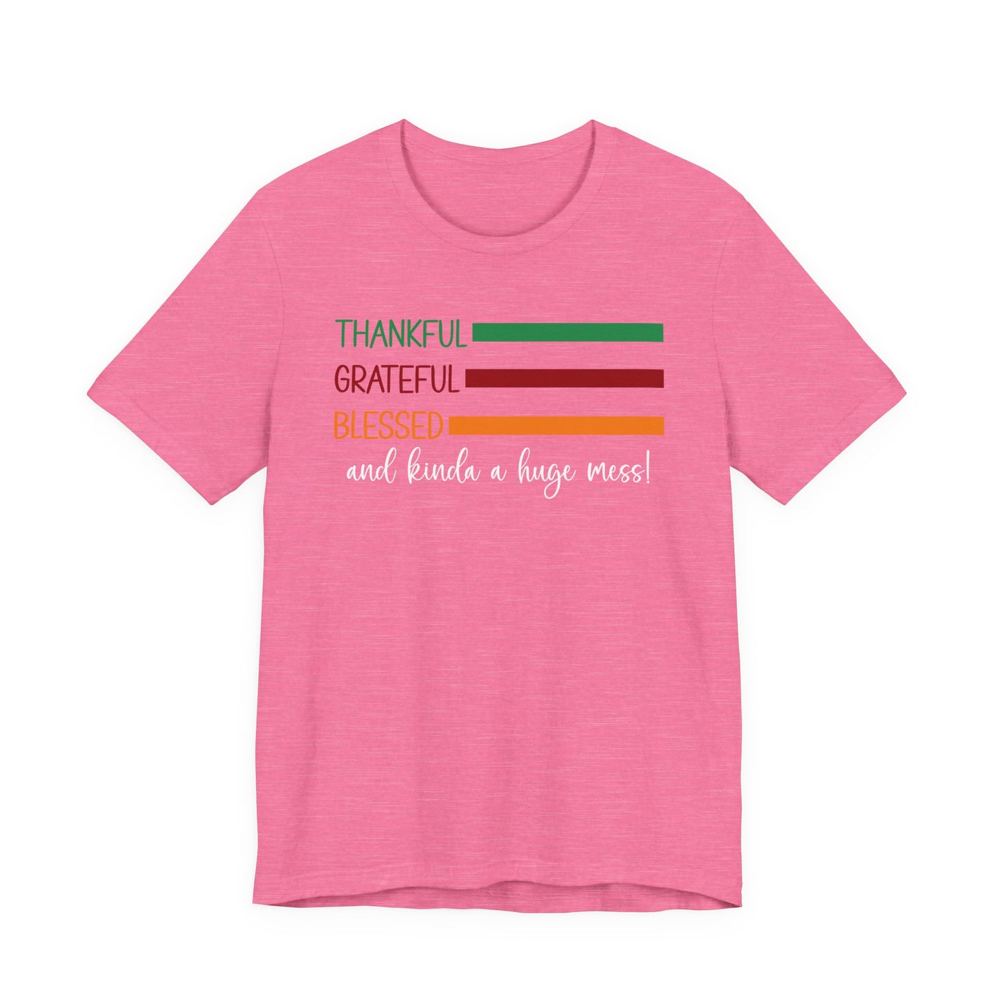 T-shirt - Christian - Thankful, Grateful, Blessed & Crazy (1a)
