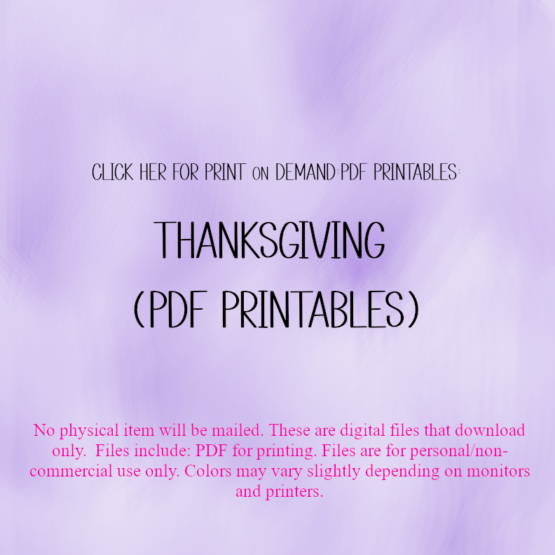 Thanksgiving - Digital Products