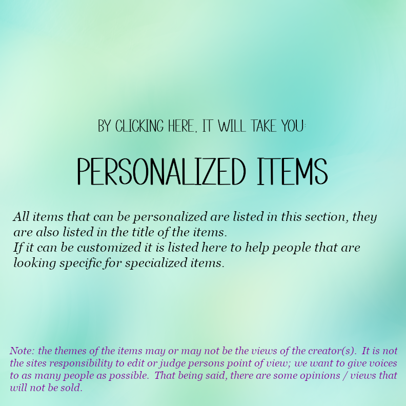 Personalized Items