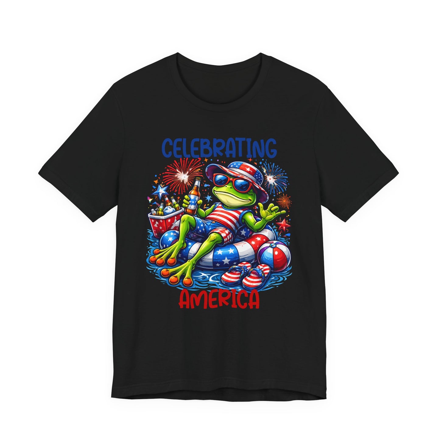 T-Shirt - American - Celebrating America Frog 01