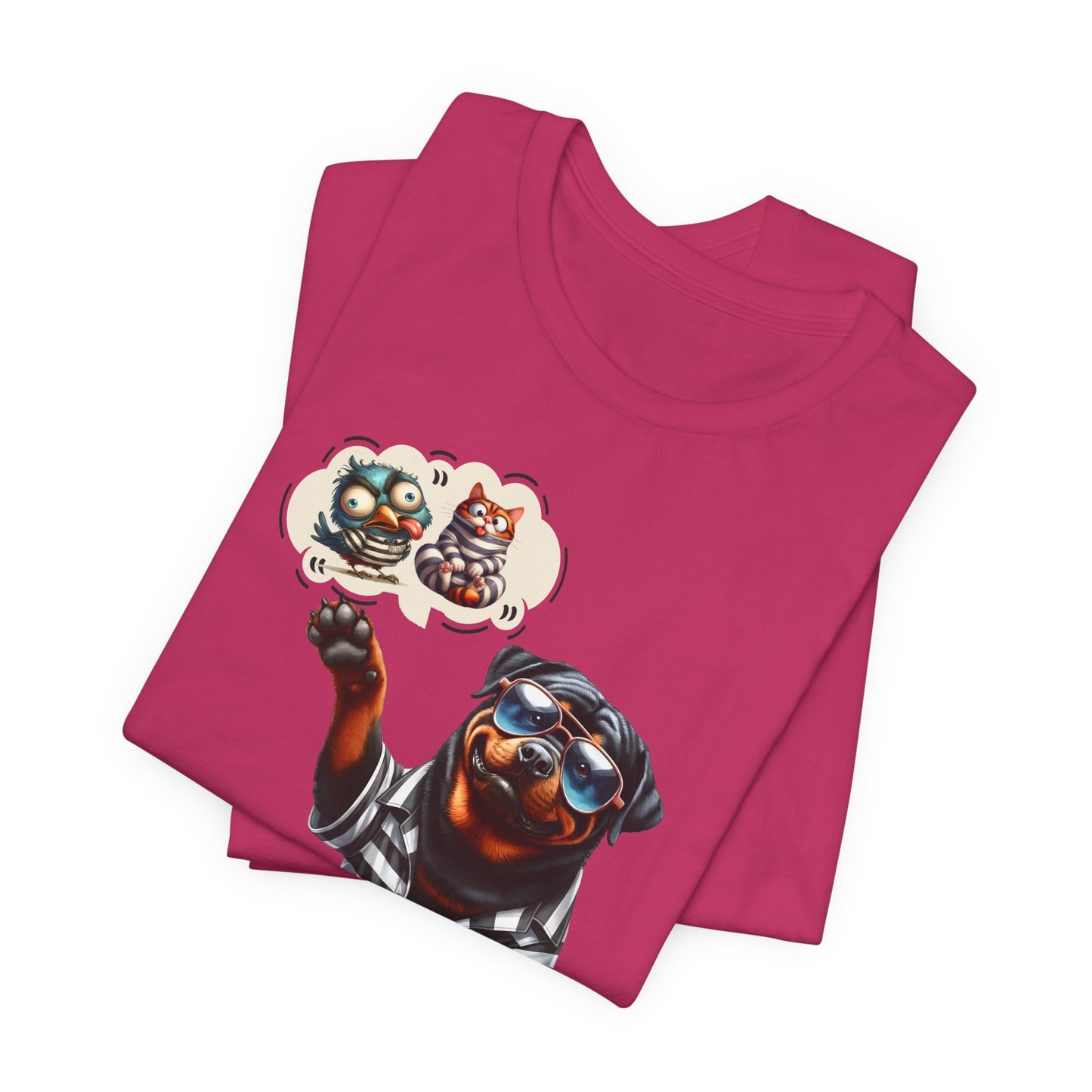 T-Shirt - Animal - Dog - I ate the cat that ate jail bird (1b)