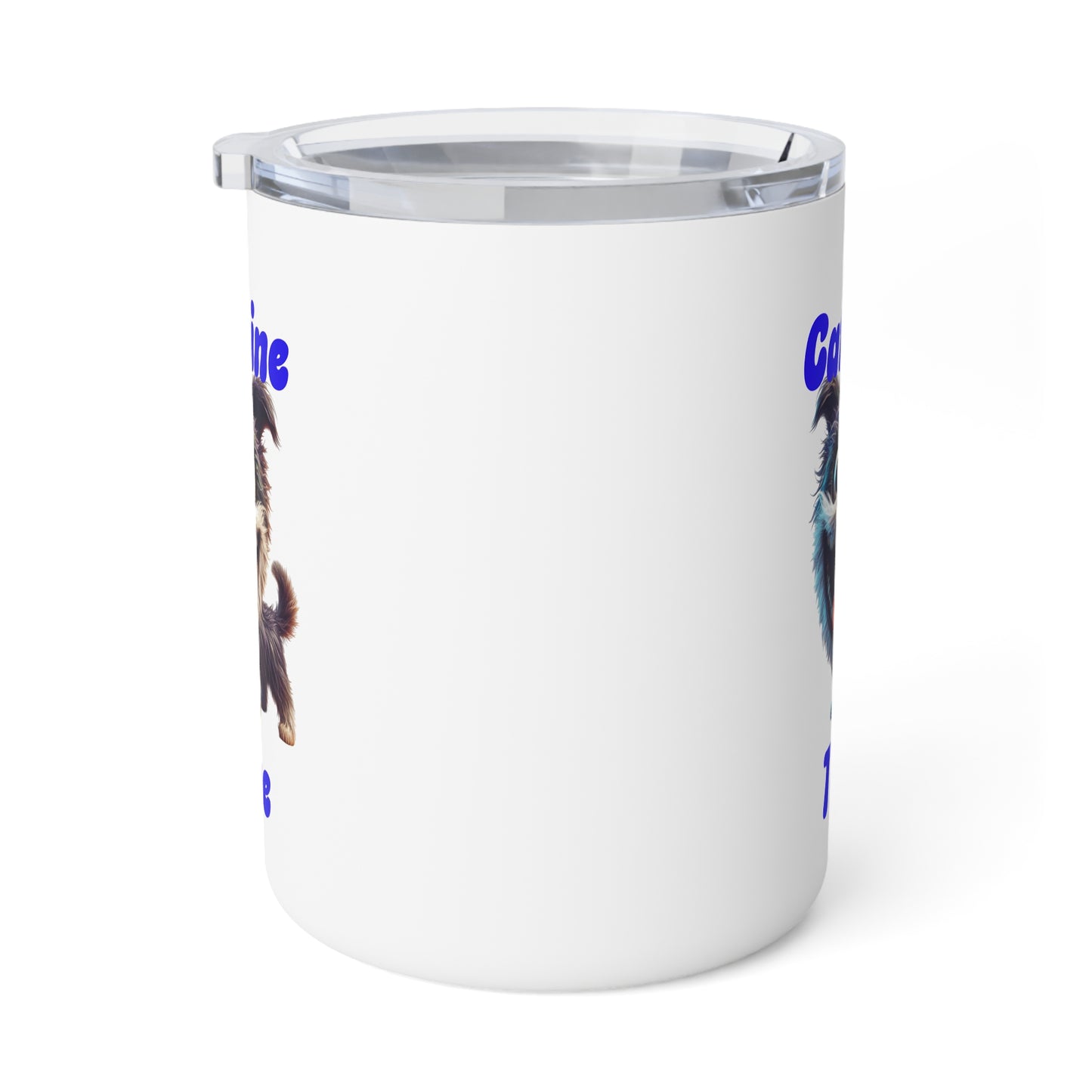 Insulated Coffee Mug - Caffeine Time with dog (1)
