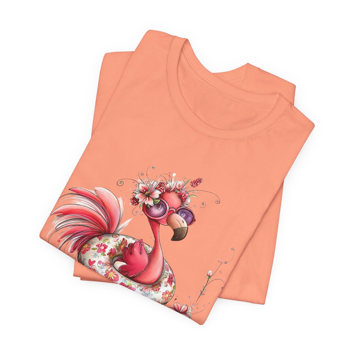 T-Shirt - Animal - Flamingo - Summer Time 01