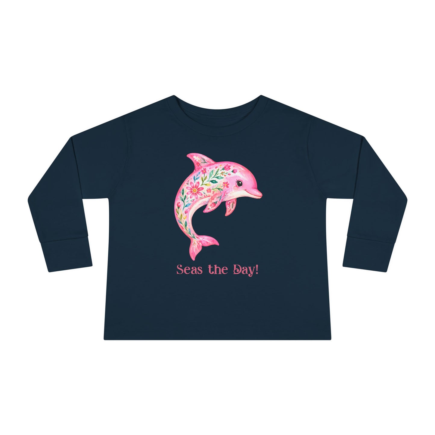Toddler LS Tee - Animal - Seas the Day Dolphin (01)
