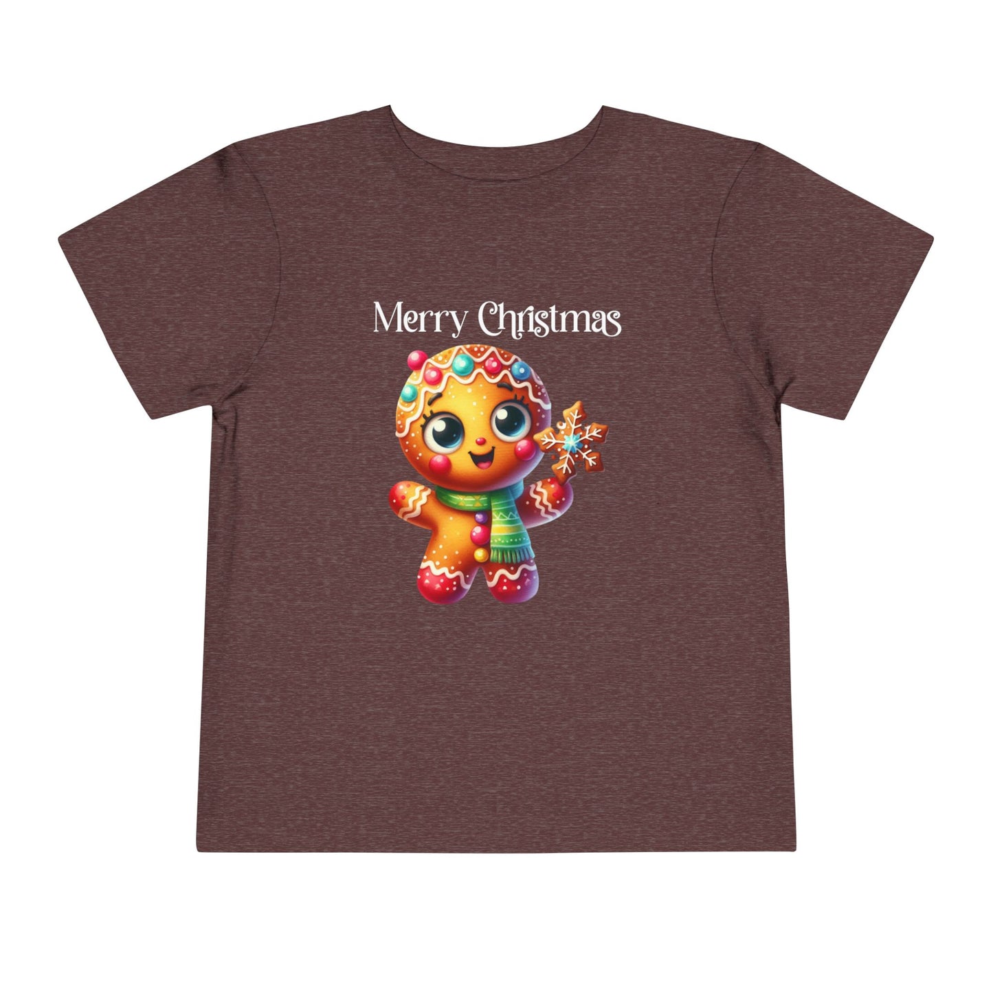 Toddler Tee - Christmas - Gingerbread - Merry Christmas (03a)