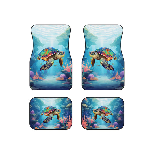 Car Mats (Set of 4) - Animal - Sea Turtle (1)