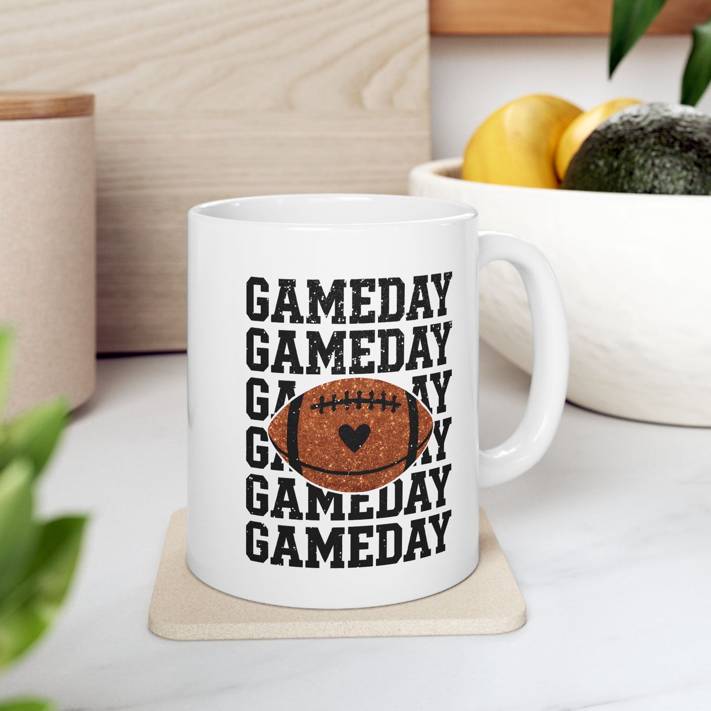 Ceramic Mug - Football - GameDay GameDay GameDay (01a)