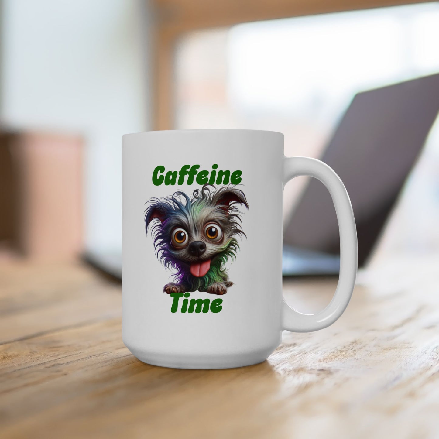 Ceramic Mug - Caffeine Time with dog (3)