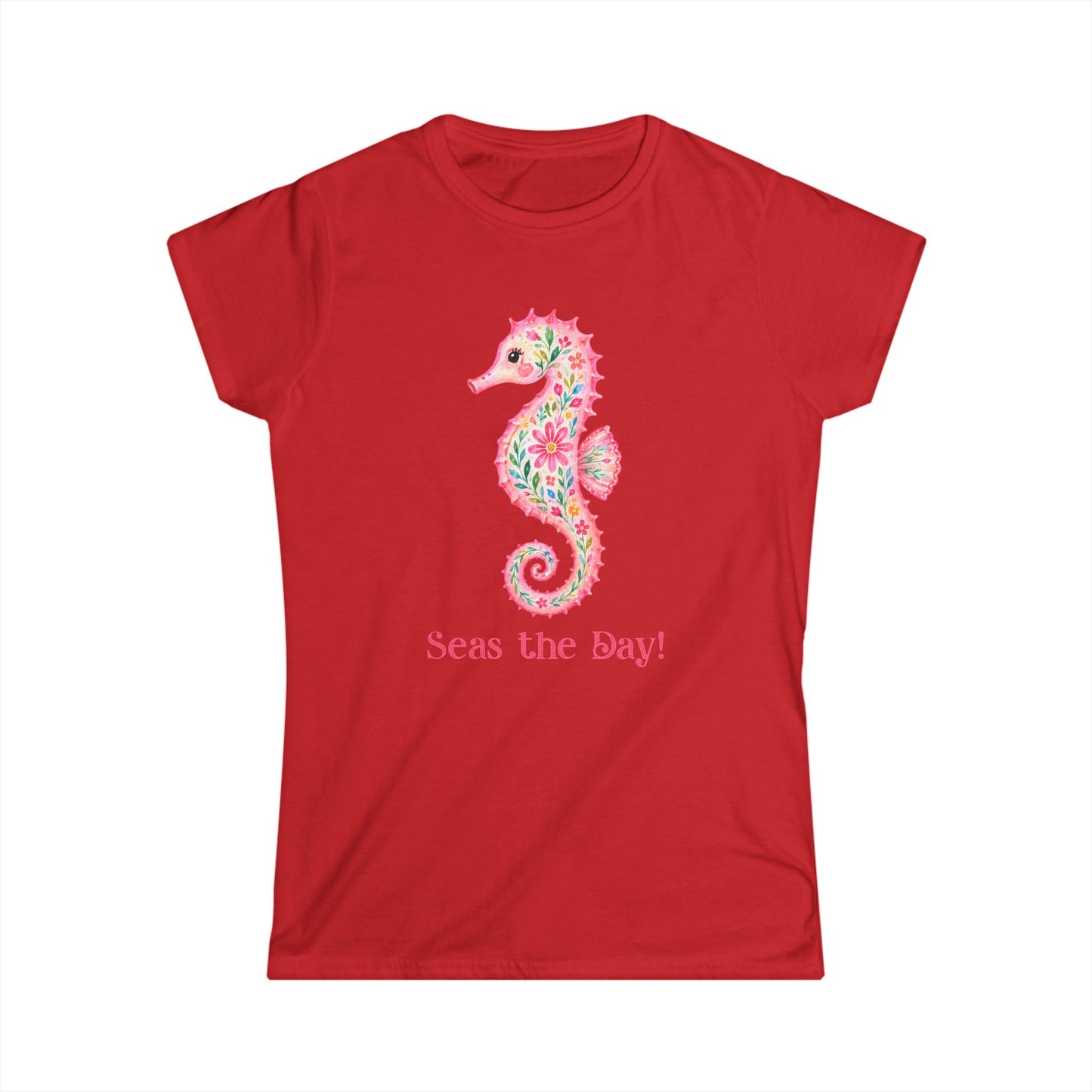 Female T-Shirt - Animal - Seas the Day Sea Horse (01)