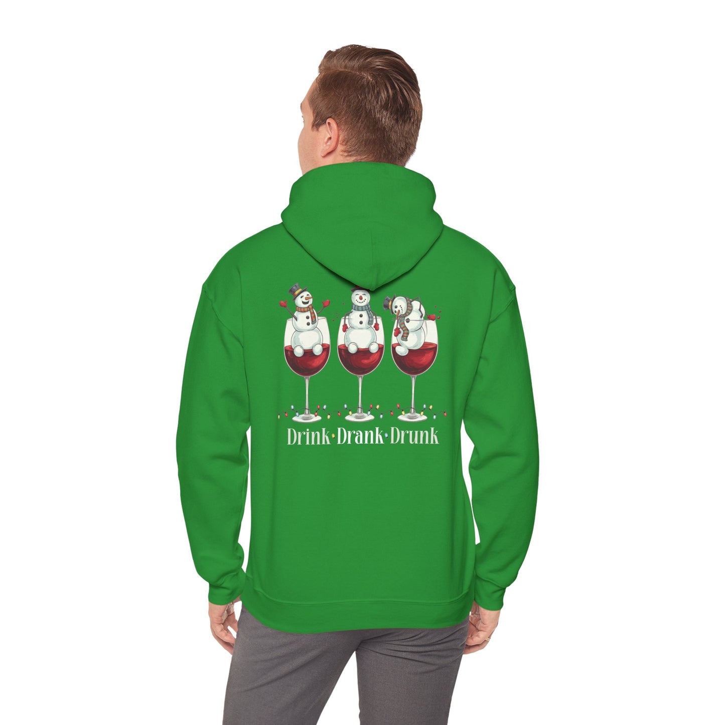 Heavy Blend Hoodie - Winter - Snowmen Drink Drank Drunk (01)