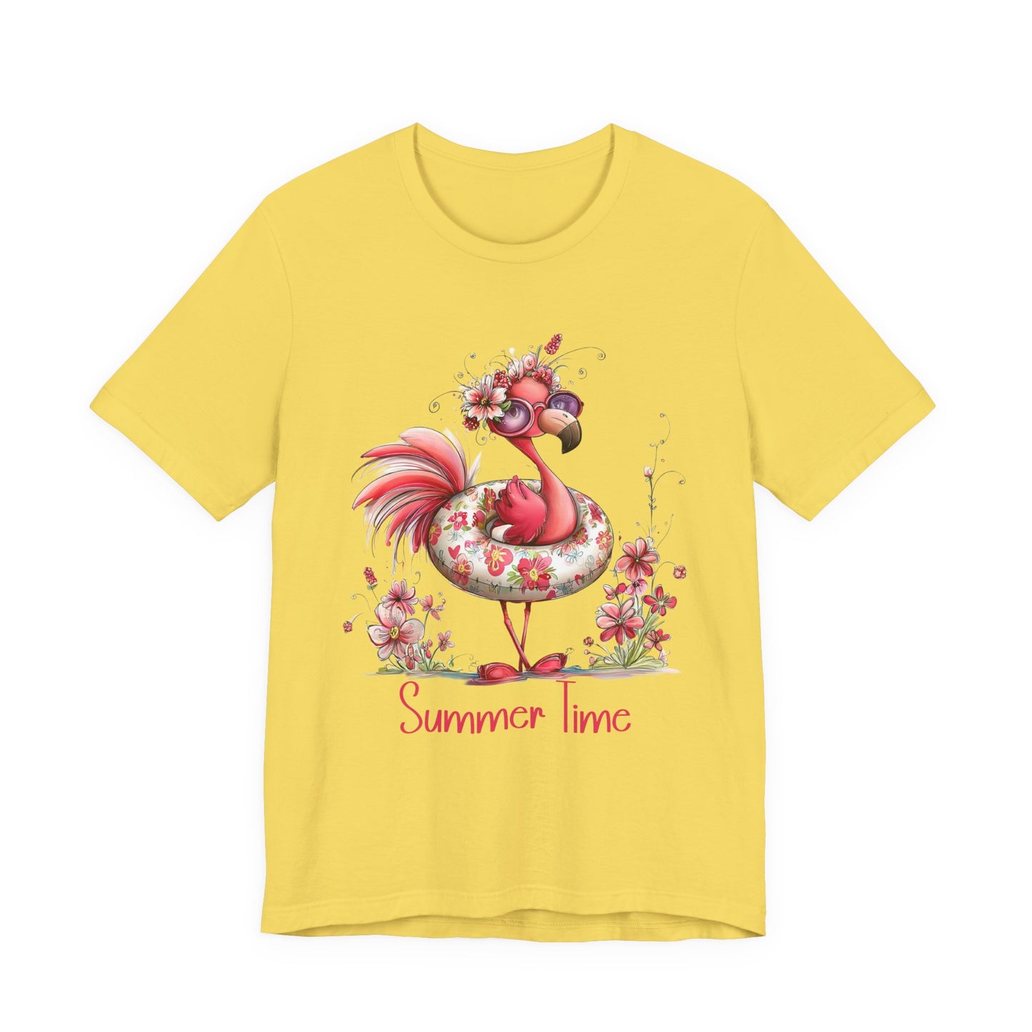 T-Shirt - Animal - Flamingo - Summer Time 01