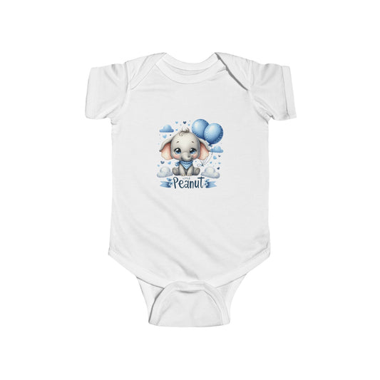 Onesie - - Adorable Grey Elephant Design for Baby Boys (1)