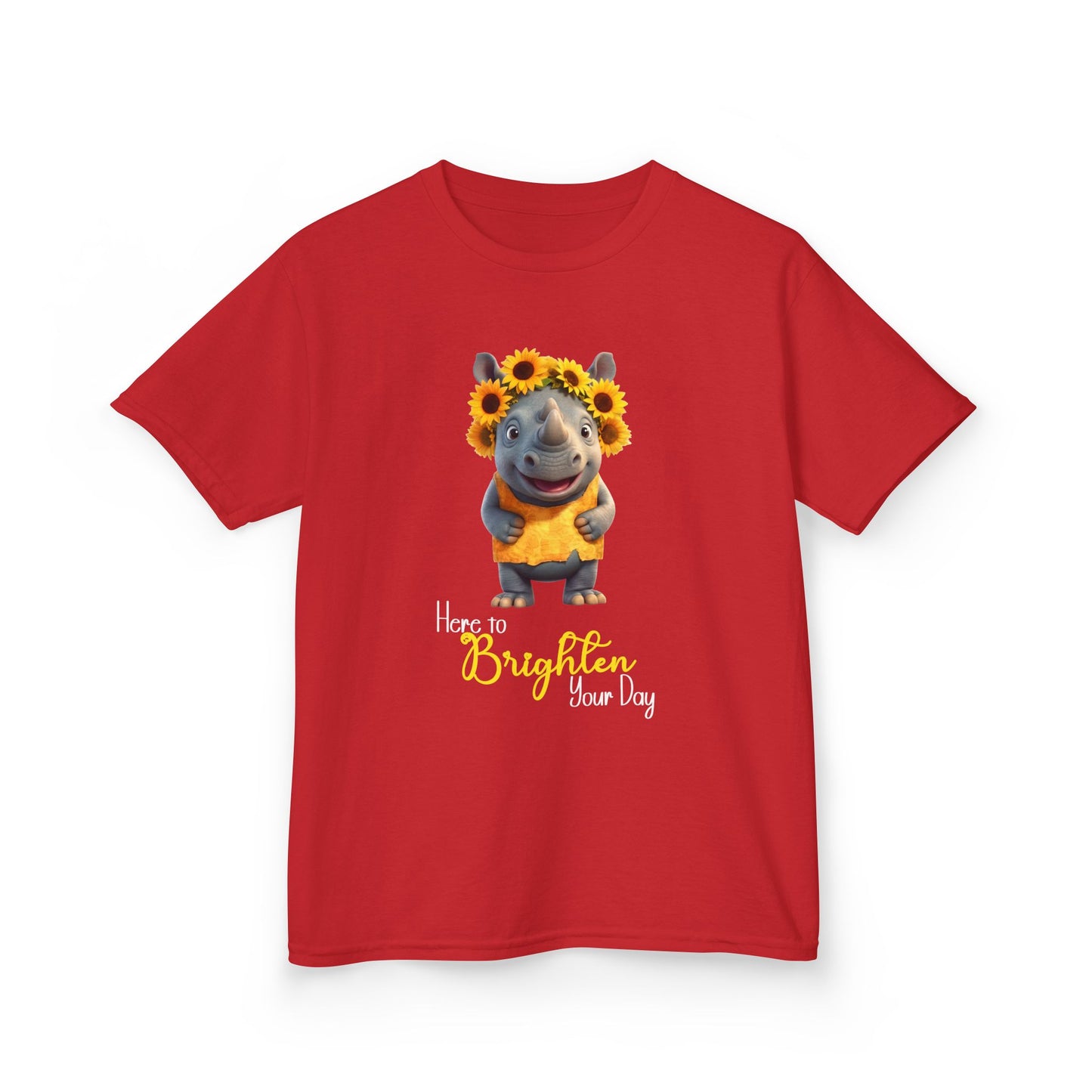 Child Tee - Animal - Here to Brighten, Rhino (01)