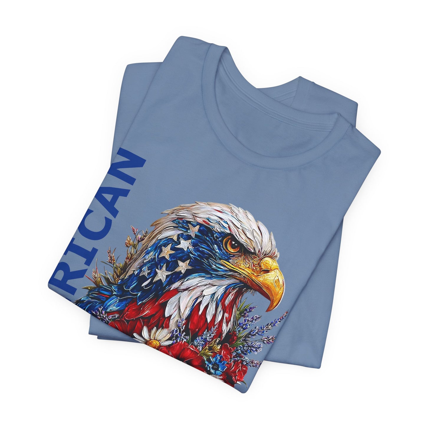 T-Shirt - American - American Girl with Eagle 01