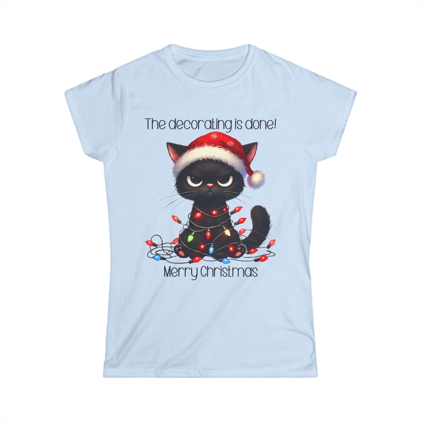 Female T-Shirt - Christmas - Decorating Done (01)