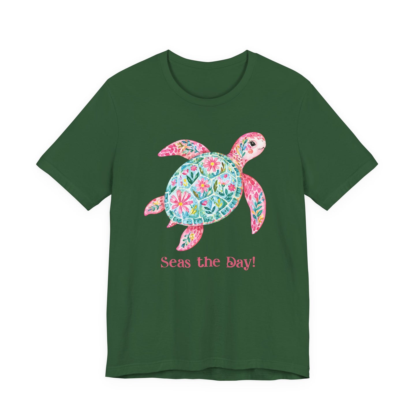 T-Shirt - Animal - Seas the Day Turtle (01)