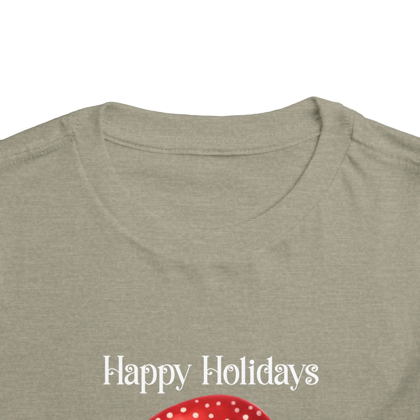 Toddler Tee - Christmas - Gingerbread - Happy Holidays (02a)