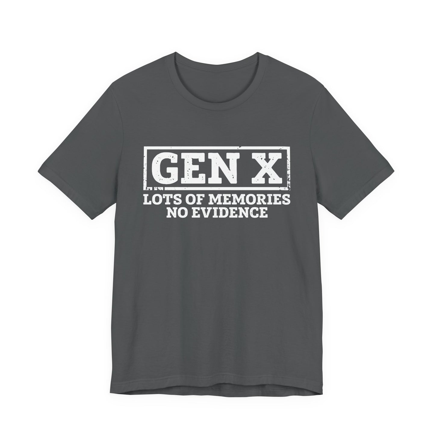 T-shirt - Sarcastic - GenX No Memories (01-white)