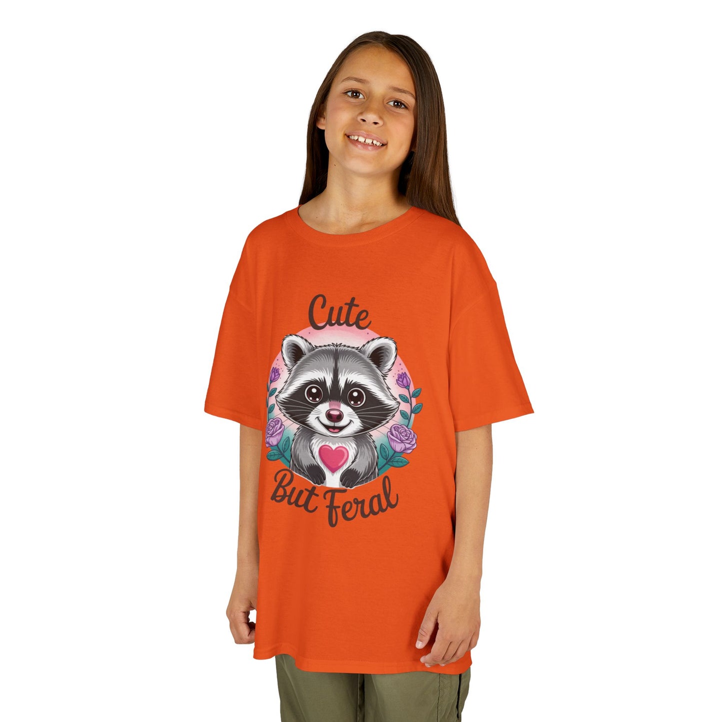 Child Tee - Animal / Racoon - Cute but Feral (01)