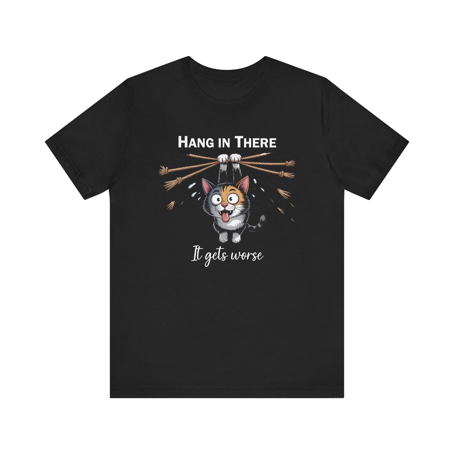 T-Shirt - Animal - Cat - Hang in there (1b)