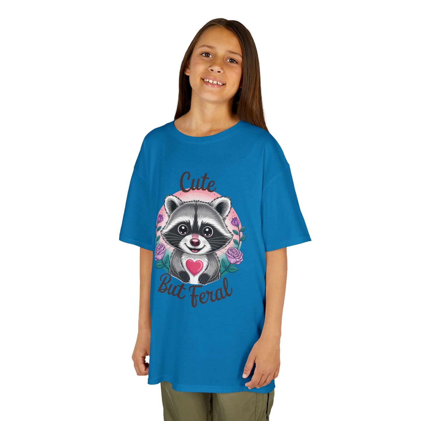 Child Tee - Animal / Racoon - Cute but Feral (01)