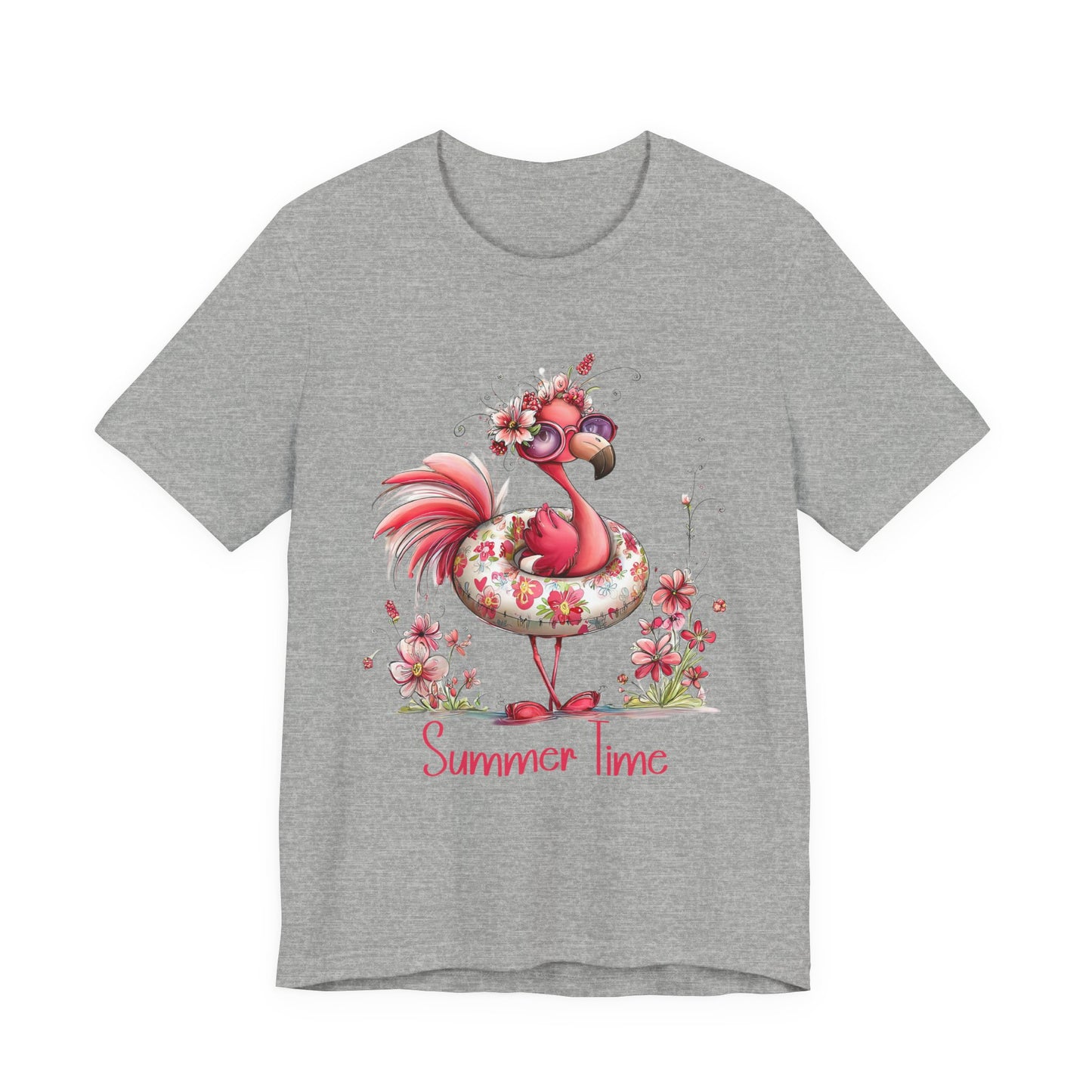 T-Shirt - Animal - Flamingo - Summer Time 01