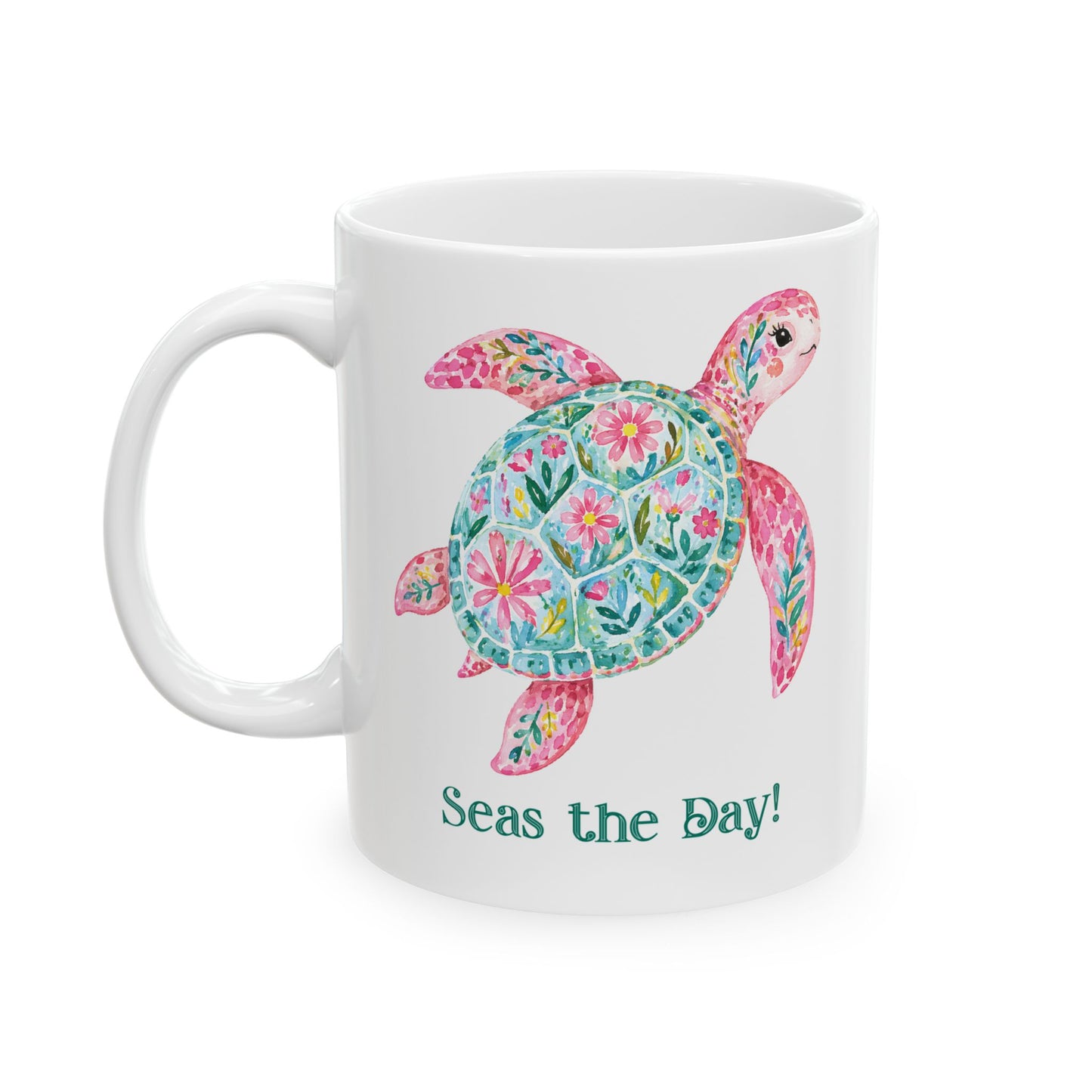Ceramic Mug - Animal - Seas the Day Turtle (01)