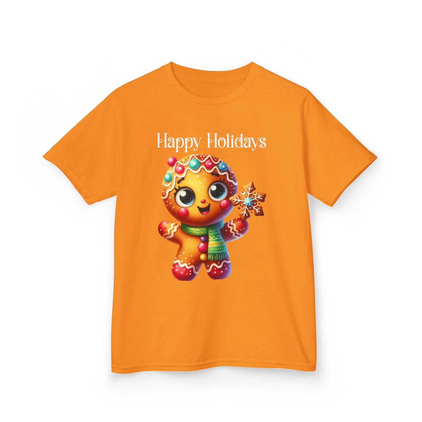 Child Tee - Christmas - Gingerbread - Happy Holidays (03a)