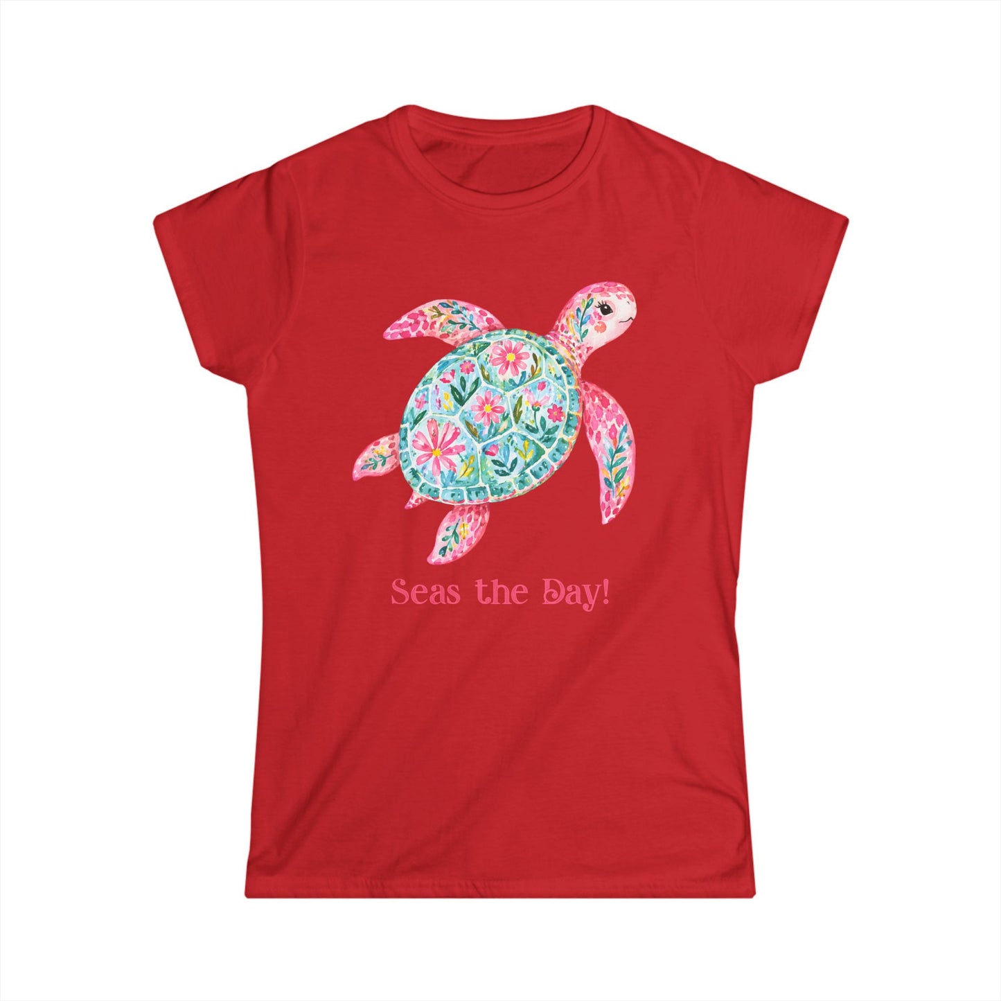 Female T-Shirt - Animal - Seas the Day Turtle (01)