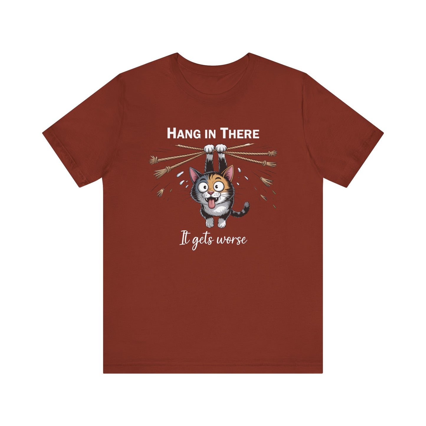 T-Shirt - Animal - Cat - Hang in there (1b)