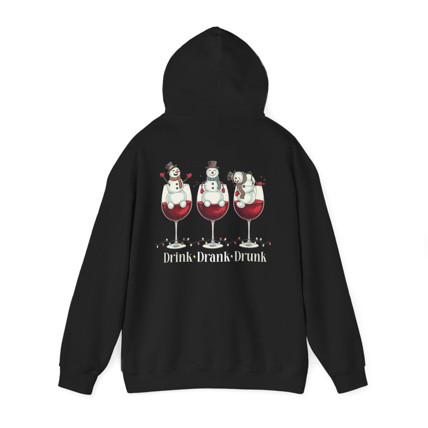 Heavy Blend Hoodie - Winter - Snowmen Drink Drank Drunk (01)