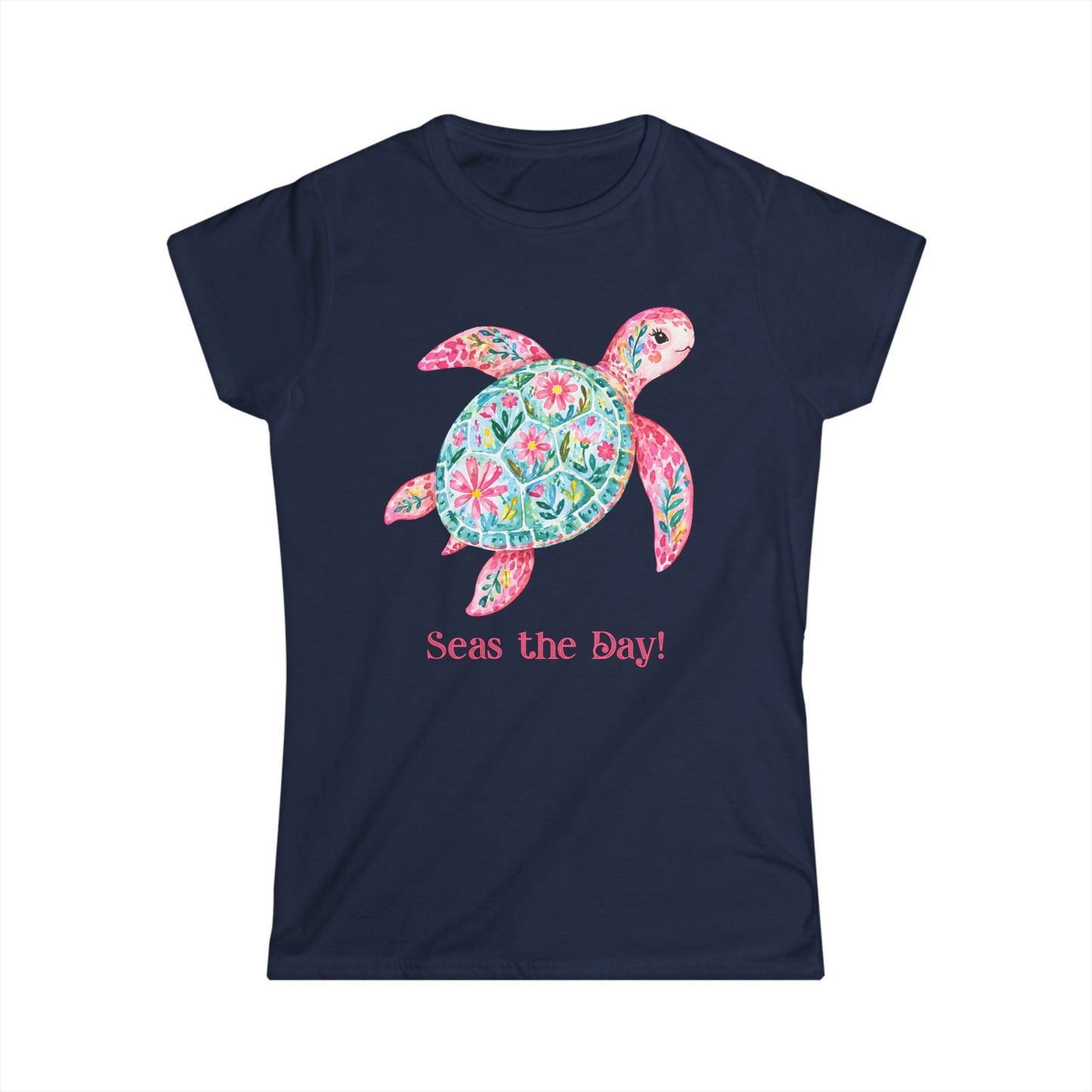 Female T-Shirt - Animal - Seas the Day Turtle (01)