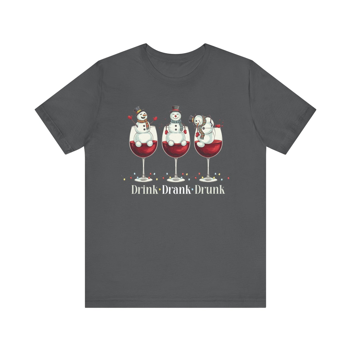 T-shirt - Christmas - Wine Snowmen (01)
