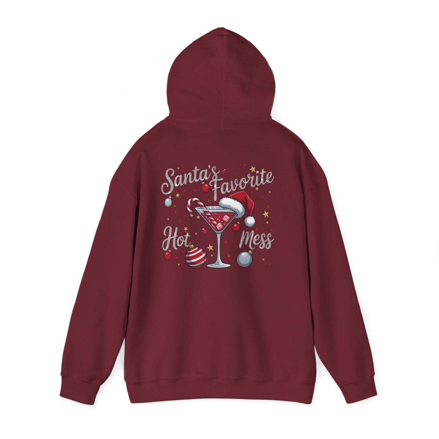 Heavy Blend Hoodie - Christmas - Santa's Fav. Hot Mess (01)