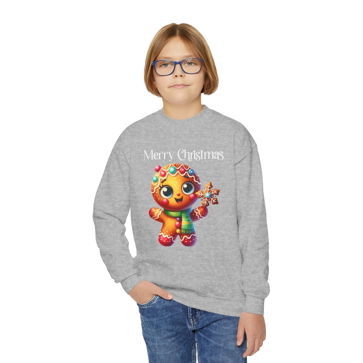 Child Sweatshirt - Christmas - Gingerbread - Merry Christmas (03a)