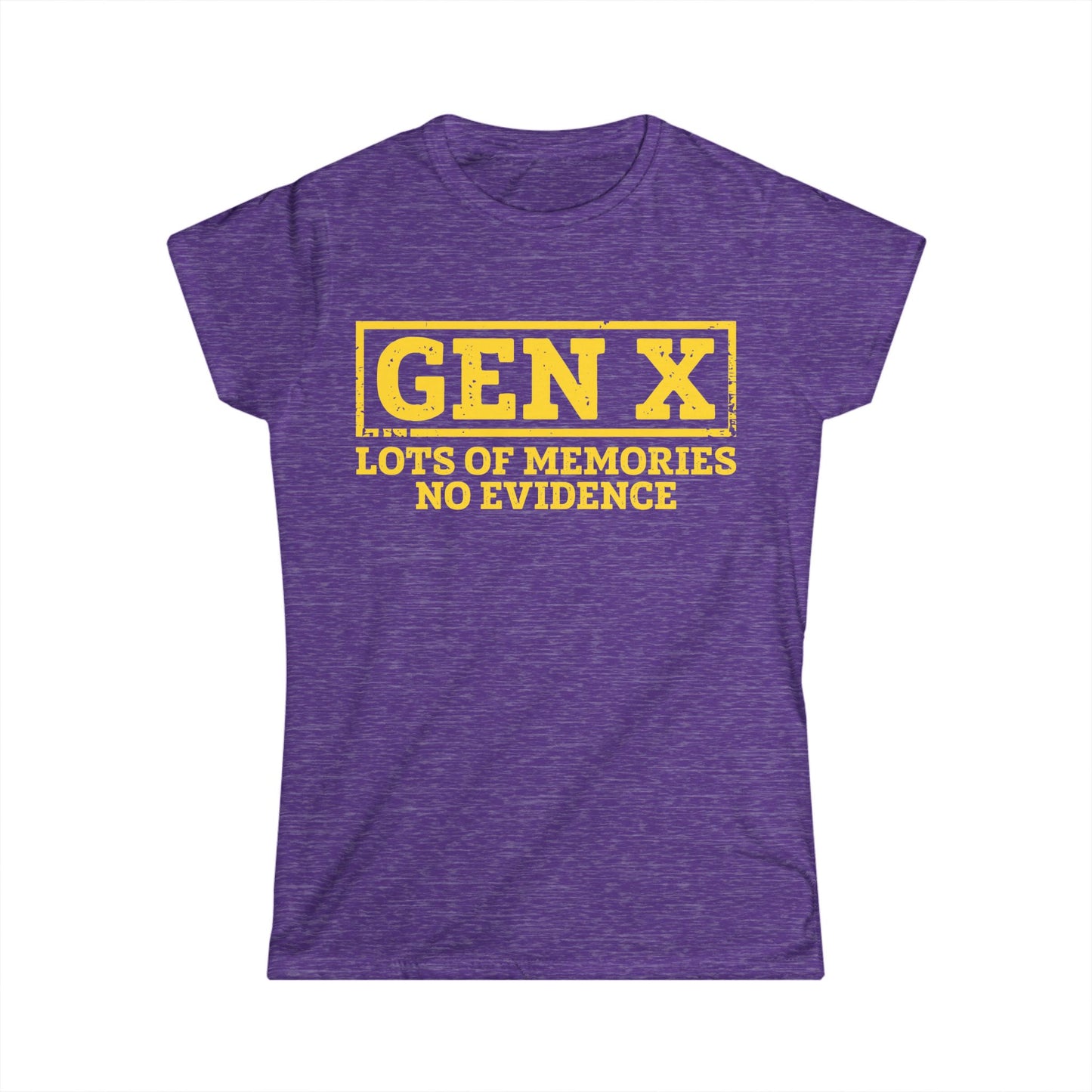 Female T-Shirt - Sassy  - GenX No Memories (01-yellow)
