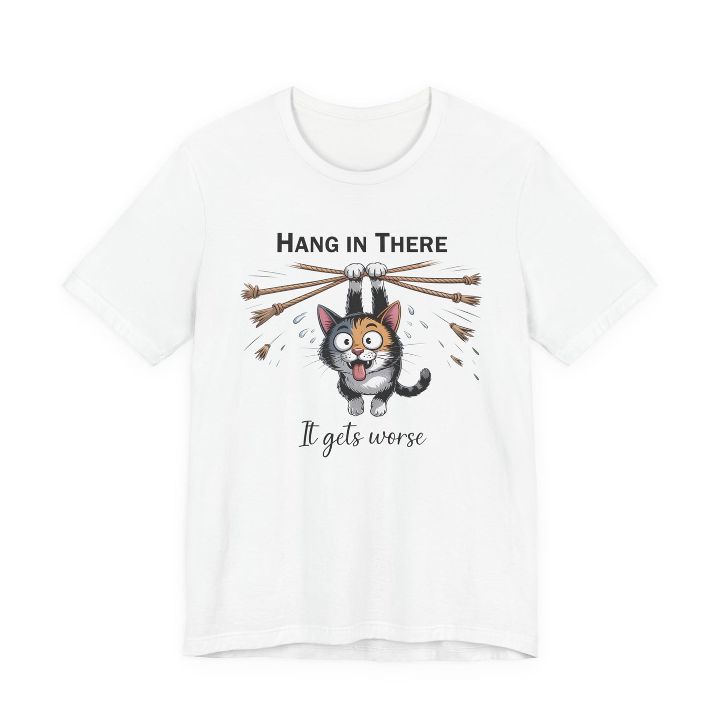 T-Shirt - Animal - Cat - Hang in there (1a)