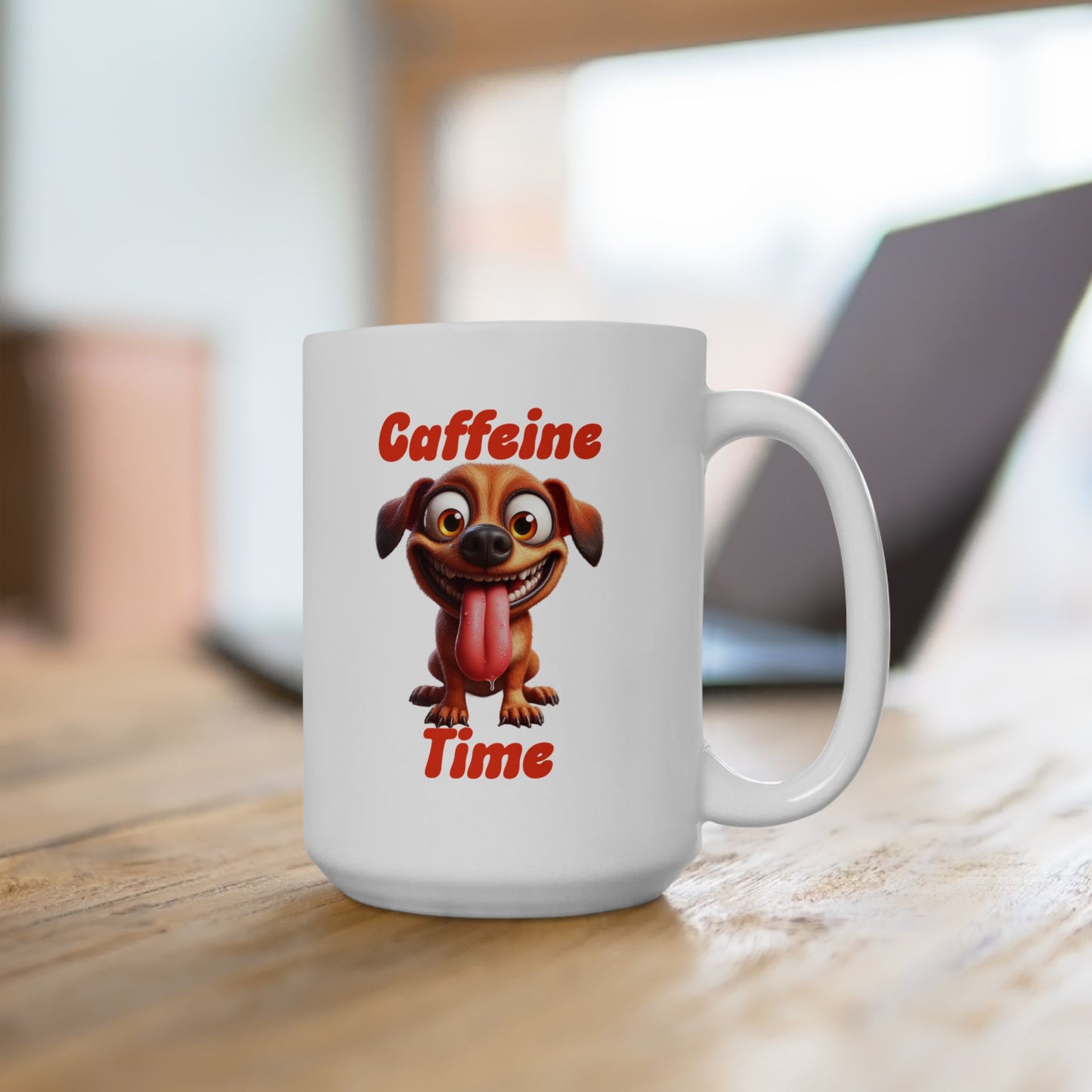 Ceramic Mug - Caffeine Time with dog (2)