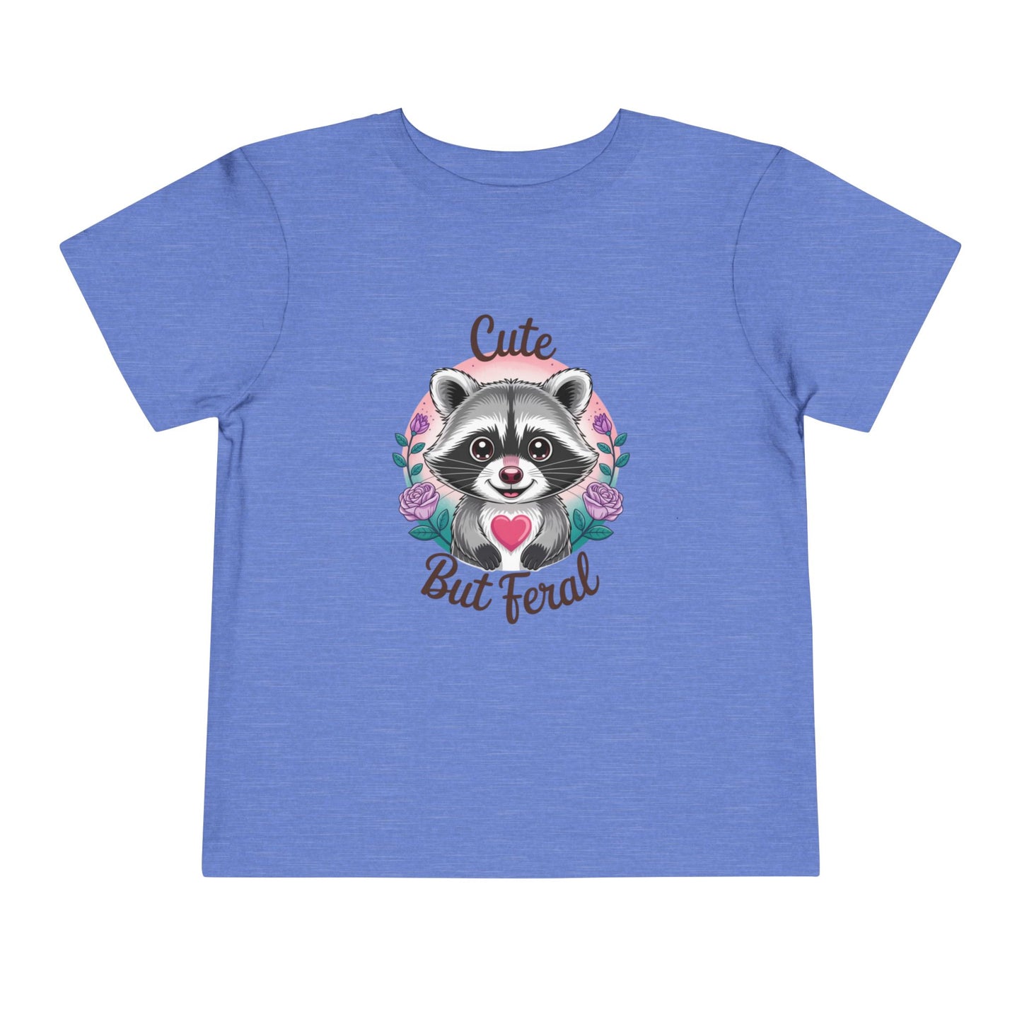 Toddler Tee - Animal / Racoon - Cute but Feral (01)