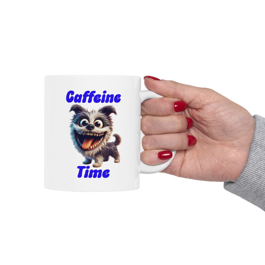 Ceramic Mug - Caffeine Time with Dog (1)