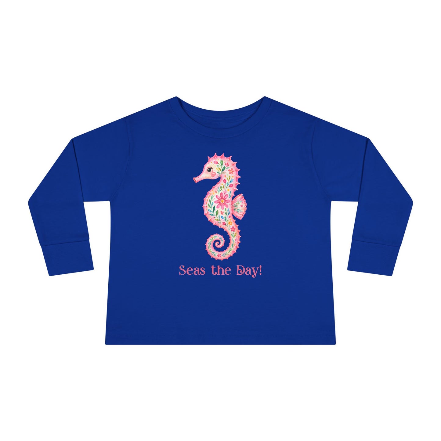 Toddler LS Tee - Animal - Seas the Day Seahorse (01)