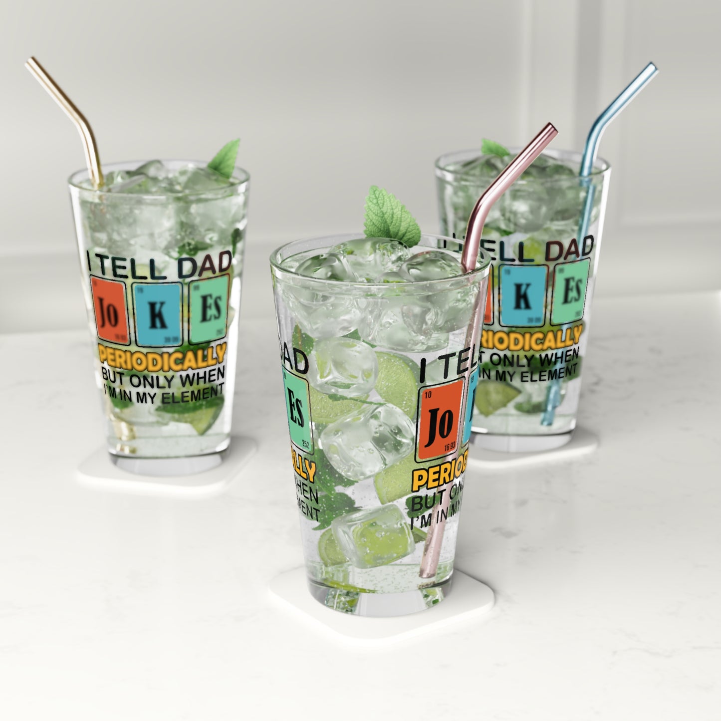 Pint Glass, 16oz - Dad / Funny - Dad Jokes (1)