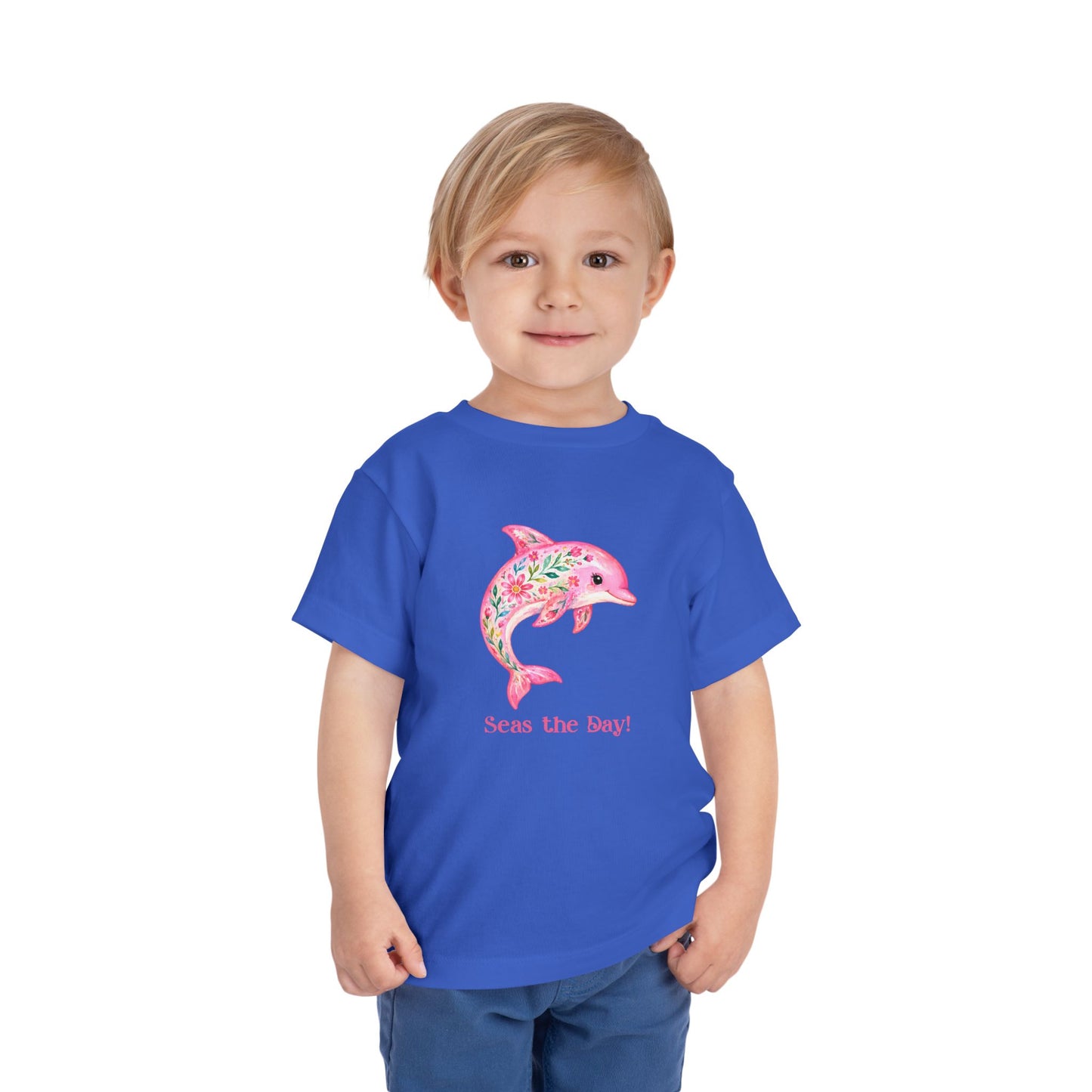 Toddler Tee - Animal - Seas the Day Dolphin (01)