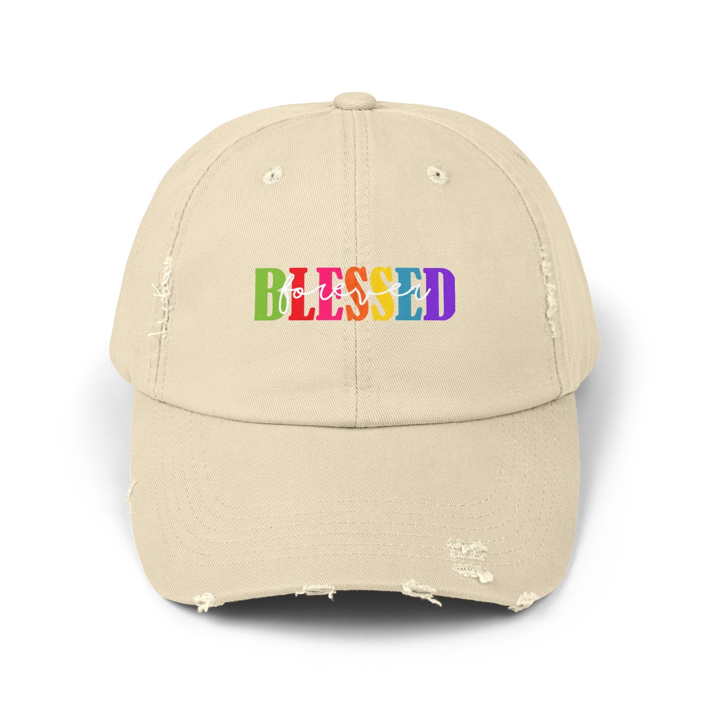 Distressed Cap - Faith - Blessed Forever (1)